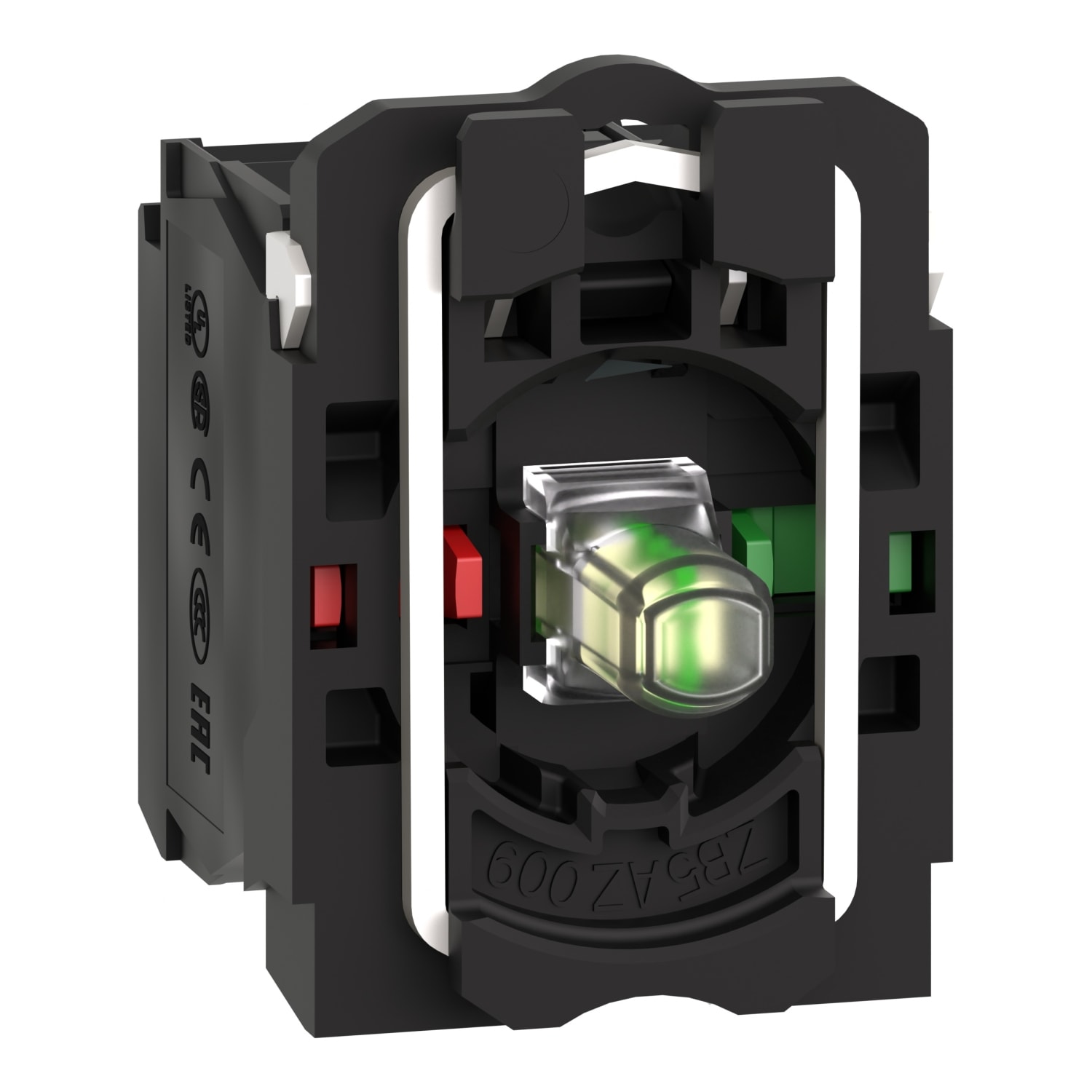SCHNEIDER ELECTRIC - Corpo per pulsante luminoso Ø22 - LED universale 1NO+1NC