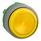 SCHNEIDER ELECTRIC - Testa pulsante luminoso giallo ghiera grigia- per LED universale- Ø22