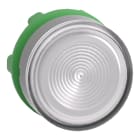 SCHNEIDER ELECTRIC - Testa pulsante luminoso bianco ghiera grigia- per LED universale - Ø22