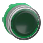 SCHNEIDER ELECTRIC - Testa pulsante luminoso verde ghiera grigia- per LED universale- Ø22