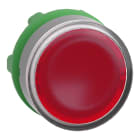 SCHNEIDER ELECTRIC - Testa pulsante luminoso rosso ghiera grigia- per LED universale- Ø22