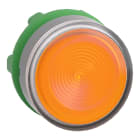 SCHNEIDER ELECTRIC - Testa pulsante luminoso giallo ghiera grigia- per LED universale- Ø22