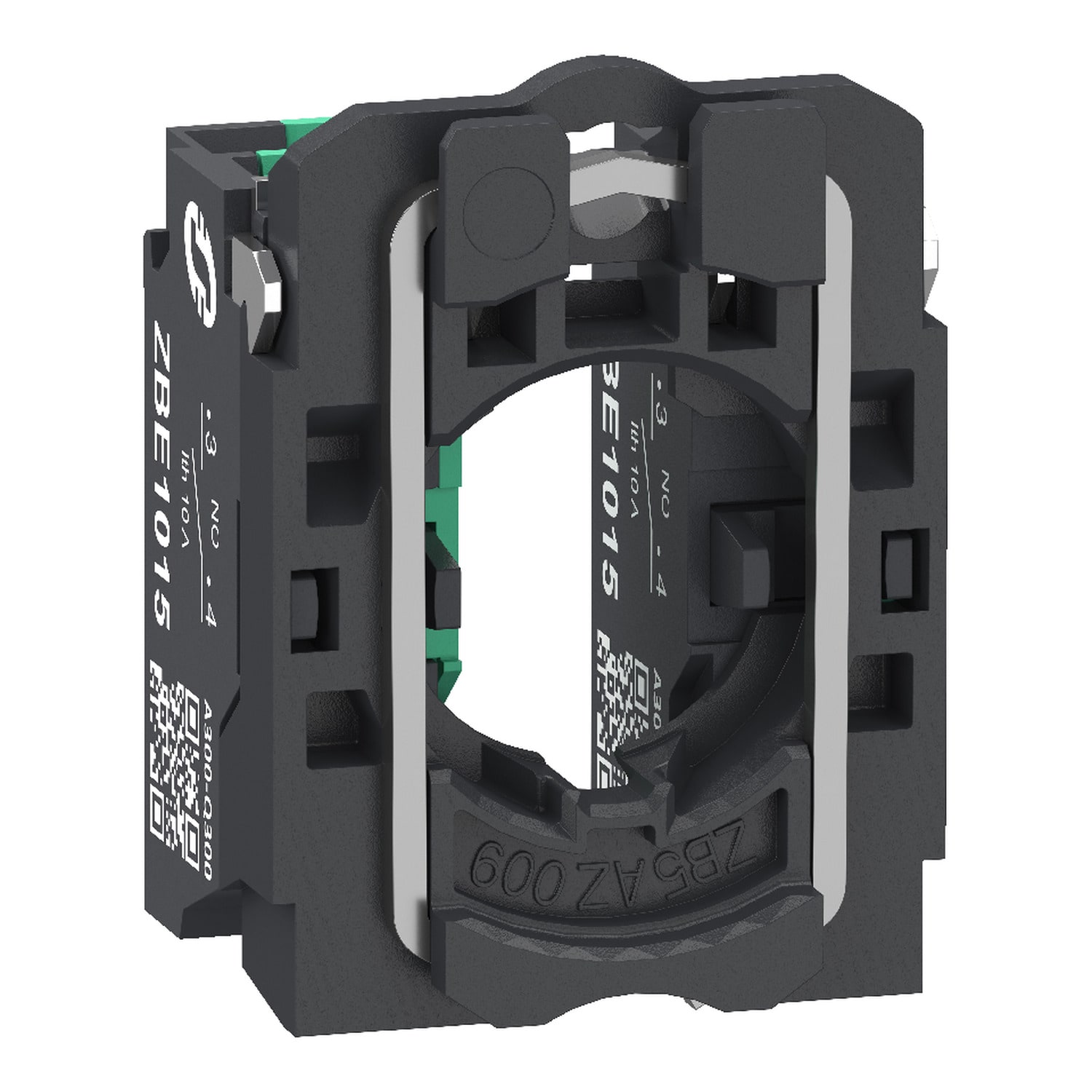 SCHNEIDER ELECTRIC - Corpo contatti, Harmony XB5, contatto singolo, con base di fissaggio, plastica, 2NO, contatti Push-in
