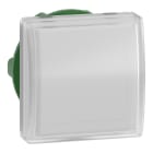SCHNEIDER ELECTRIC - Testa lampada spia Ø22 - quadrata - 5 colori - gemma liscia bianca- per LED universale