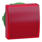 SCHNEIDER ELECTRIC - Testa lampada spia Ø22 - quadrata - 5 colori - gemma liscia rossa- per LED universale