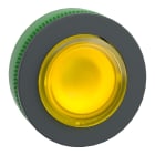 SCHNEIDER ELECTRIC - Testa pulsante luminoso giallo sporgente filopannello Ø30 ad aggancio- per LED universale