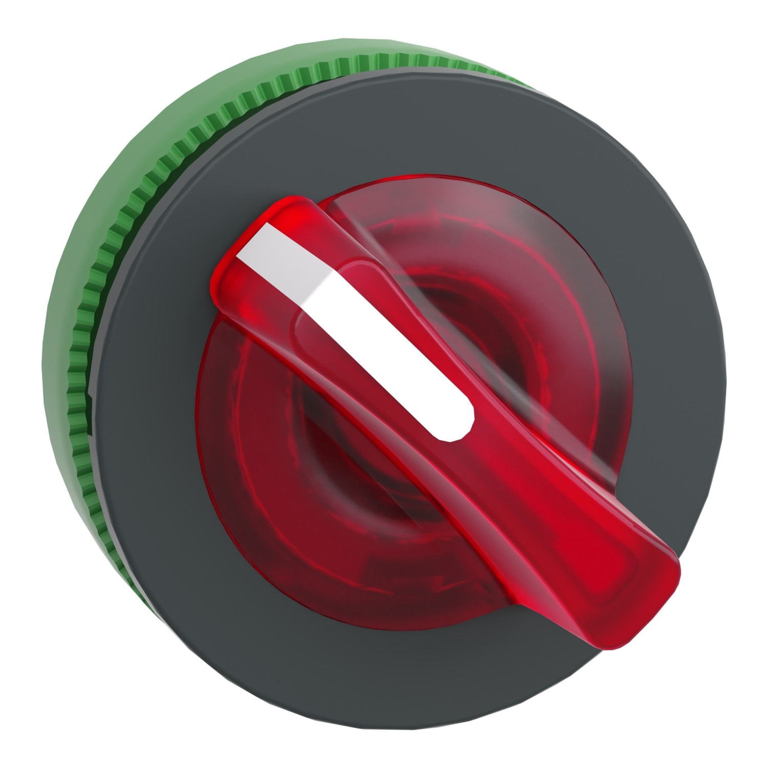 SCHNEIDER ELECTRIC - Testa selettore luminoso, Harmony XB5, filopannnello 30mm, plastica, leva rossa, per LED universale, 2 posizioni con ritorno