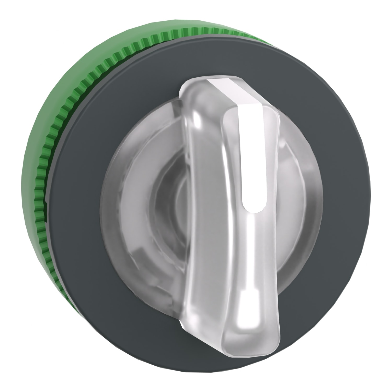 SCHNEIDER ELECTRIC - Testa selettore luminoso, Harmony XB5, filopannnello 30mm, plastica, leva bianca, per LED universale, 3 posizioni con ritorno da sinistra al centro