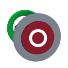 SCHNEIDER ELECTRIC - Testa pulsante rosso sporgente O a filo grigio