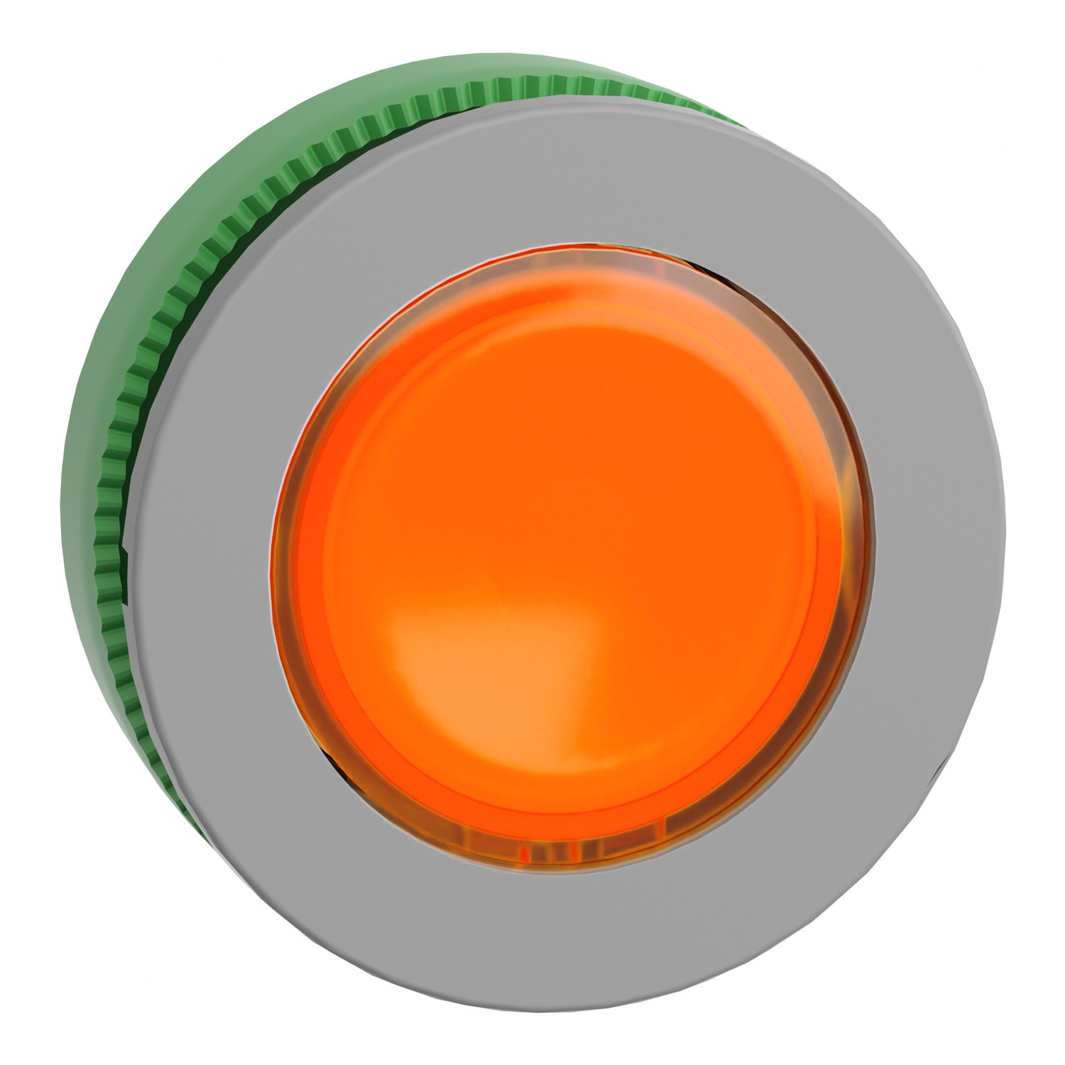 SCHNEIDER ELECTRIC - Testa lampada spia arancio filopannello ghiera grigia- per LED universale- Ø30