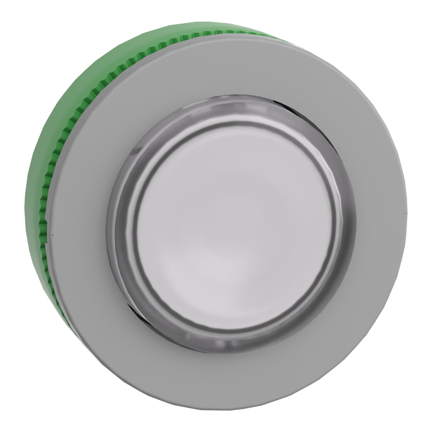 SCHNEIDER ELECTRIC - Testa pulsante luminoso bianco filopannello ghiera grigia- per LED universale- Ø30