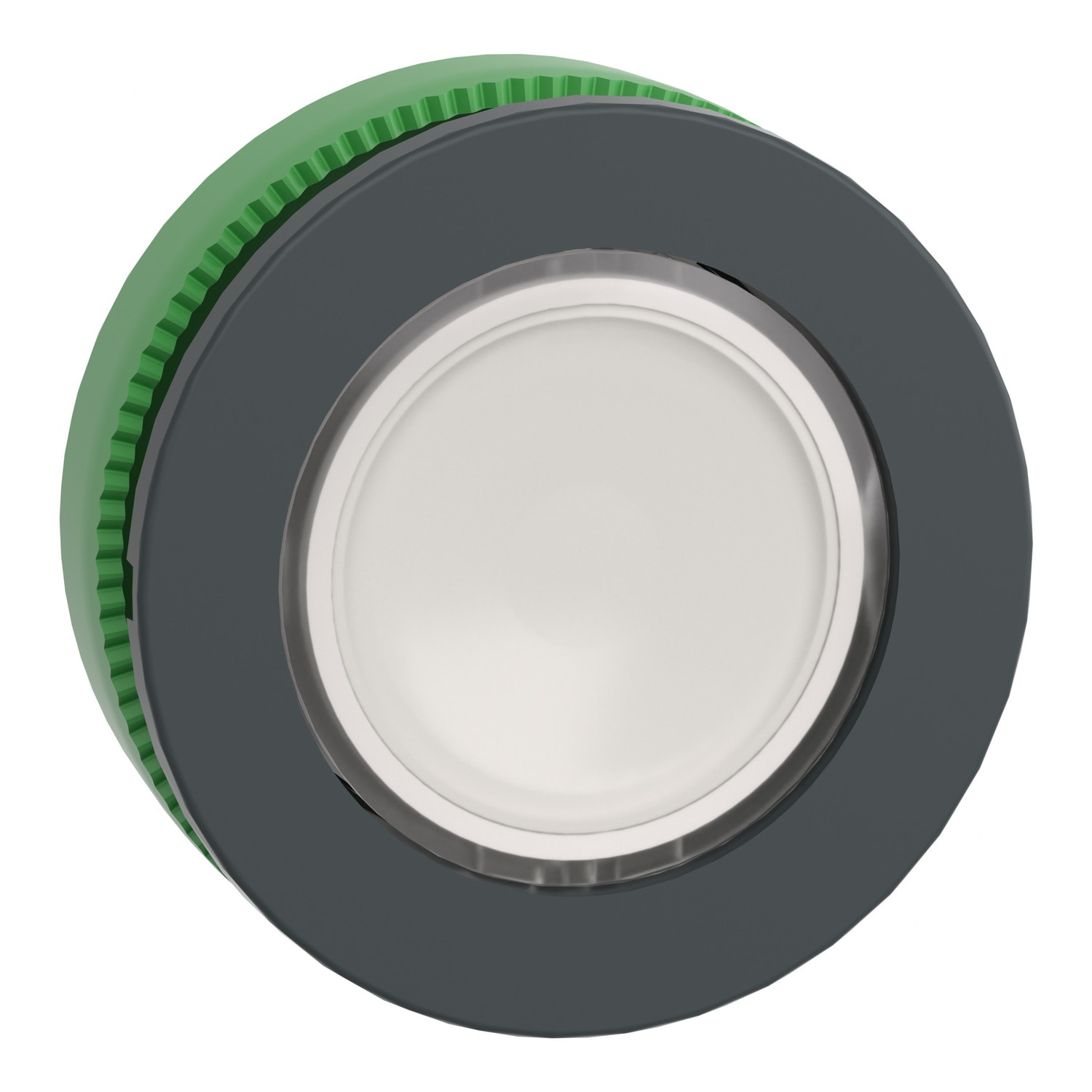 SCHNEIDER ELECTRIC - Harmony XB5, testa pulsante luminoso bianco Ø30 filopannello, in plastica, ad impulso, senza marcatura- per LED universale