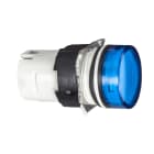 SCHNEIDER ELECTRIC - Testa lampada spia Ø16 - circolare - gemma liscia blu
