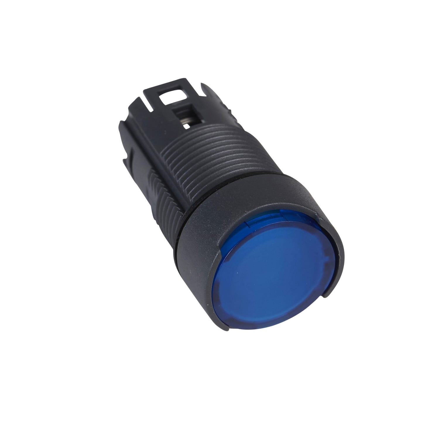 SCHNEIDER ELECTRIC - Testa pulsante luminoso circolare Ø16 - filo ghiera - blu