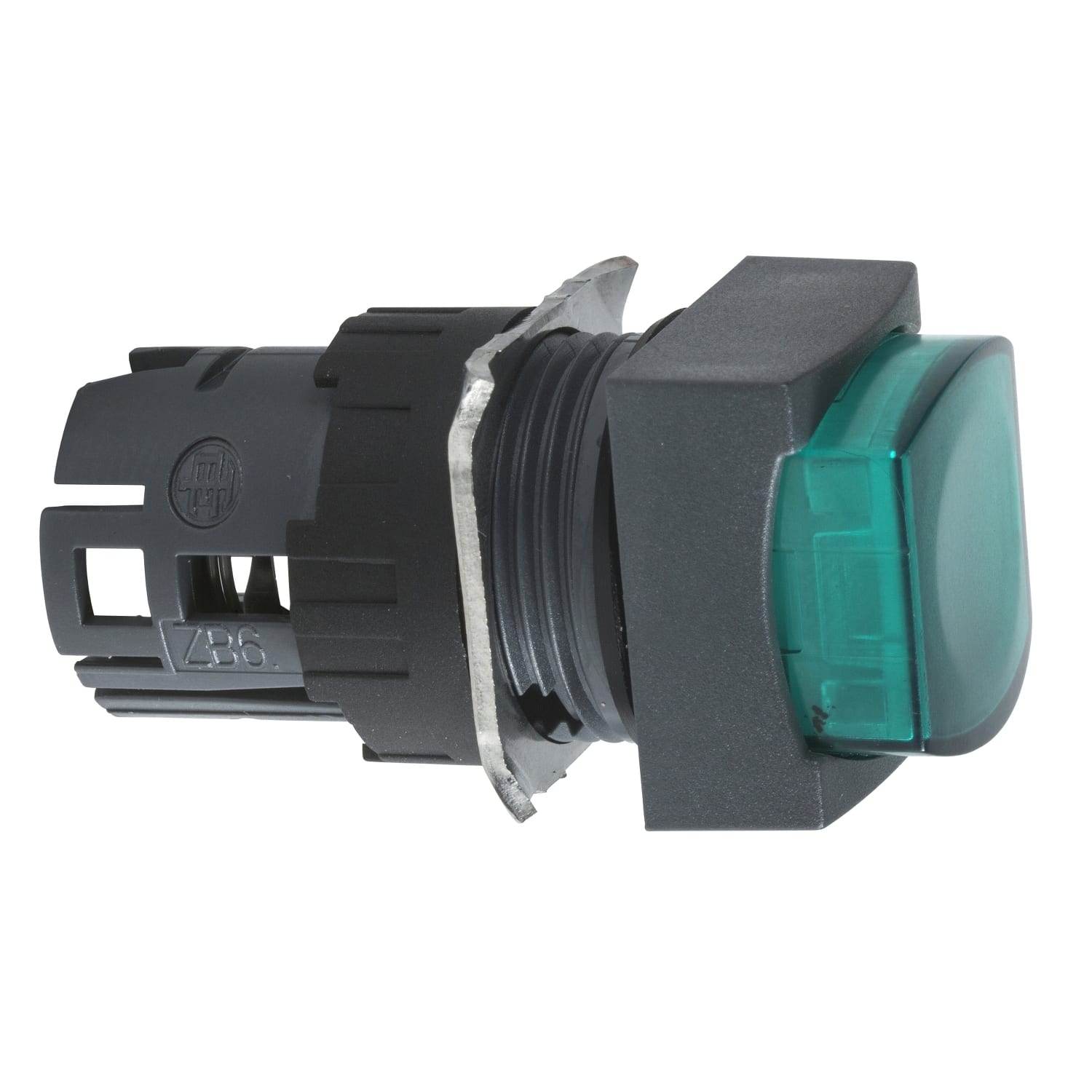 SCHNEIDER ELECTRIC - Testa pulsante luminoso quadrato Ø16 - sporgente - verde