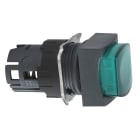 SCHNEIDER ELECTRIC - Testa pulsante luminoso quadrato Ø16 - sporgente - verde