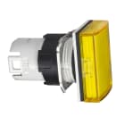 SCHNEIDER ELECTRIC - Testa lampada spia Ø16 - rettangolare - 5 colori - gemma liscia gialla