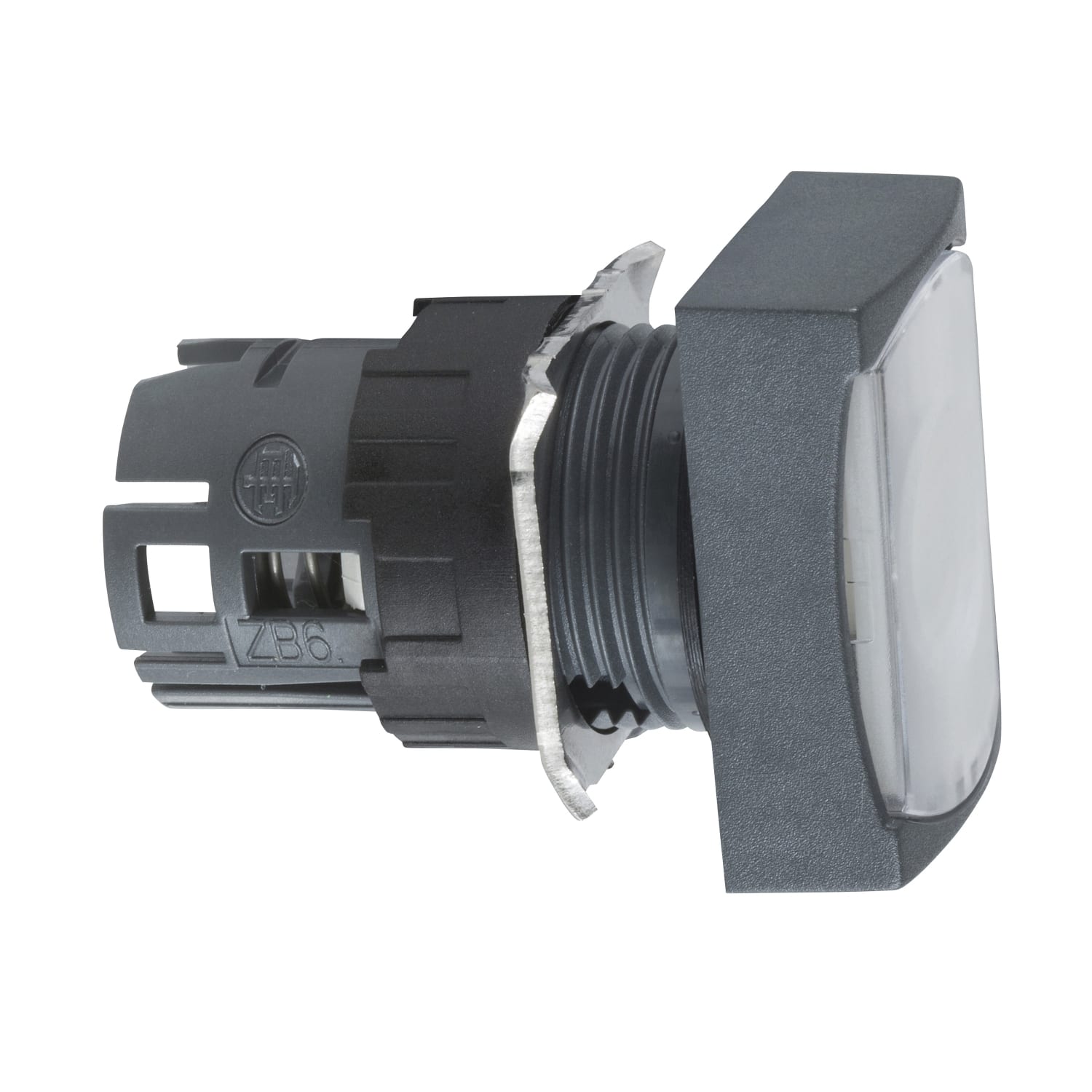 SCHNEIDER ELECTRIC - Testa pulsante luminoso rettangolare Ø16 - filoghiera - bianco