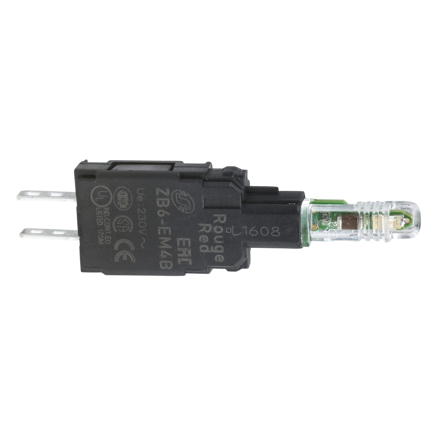 SCHNEIDER ELECTRIC - Corpo lampada spia - ZB6 - LED integrato rosso - 230-240 V