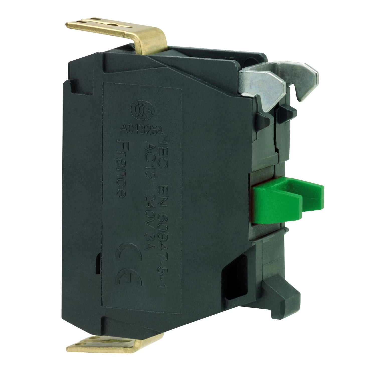 SCHNEIDER ELECTRIC - contatto singolo per testa Ø22 1NO dorati faston