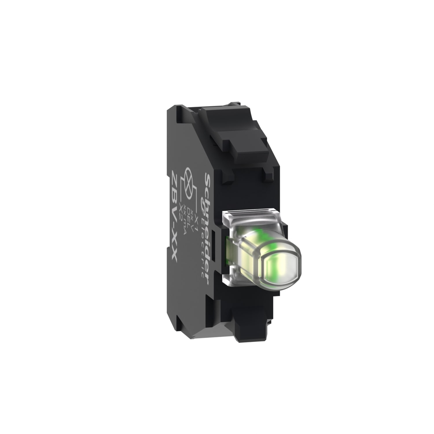 SCHNEIDER ELECTRIC - Elemento luminoso - Harmony XB4 XB5 - diametro 22mm - LED universale - bianco - 24 V AC DC morsetto a vite
