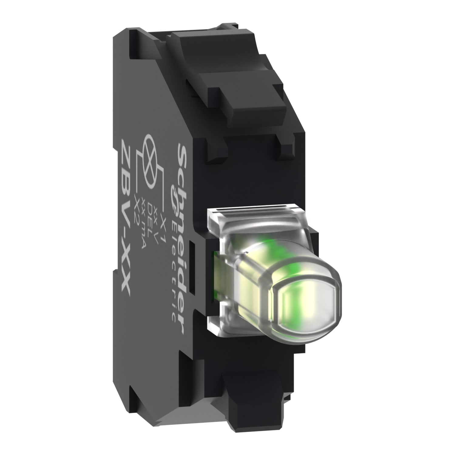 SCHNEIDER ELECTRIC - Elemento luminoso Ø22 - LED universale alta protezione, 110..240Vac, 300 VA a 230 VAC, 120 VA a 120 Vac a vite