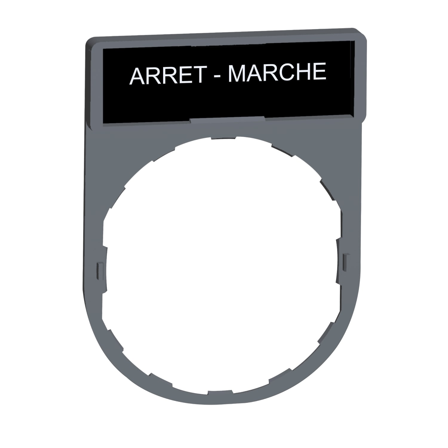 SCHNEIDER ELECTRIC - Porta etichetta+etichetta 'ARRET-MARCHE'