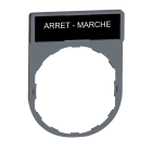 SCHNEIDER ELECTRIC - Porta etichetta+etichetta 'ARRET-MARCHE'