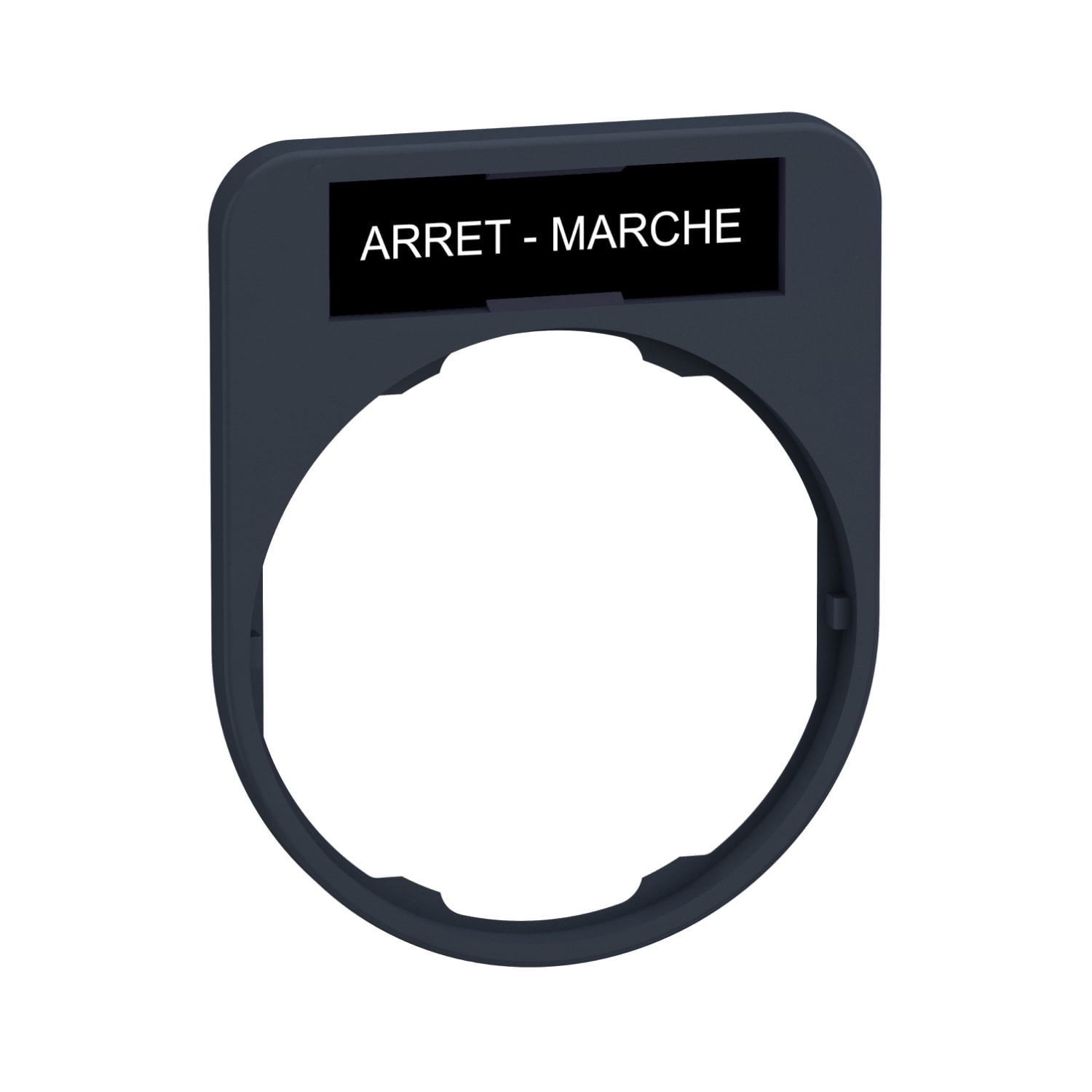SCHNEIDER ELECTRIC - Porta etichetta+etichetta 'ARRET-MARCHE'