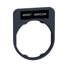 SCHNEIDER ELECTRIC - Porta etichetta+etichetta 'ARRET-MARCHE'