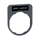 SCHNEIDER ELECTRIC - Porta etichetta+etichetta 'ARRET-MARCHE'