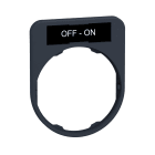 SCHNEIDER ELECTRIC - Porta etichetta+etichetta 'OFF-ON'