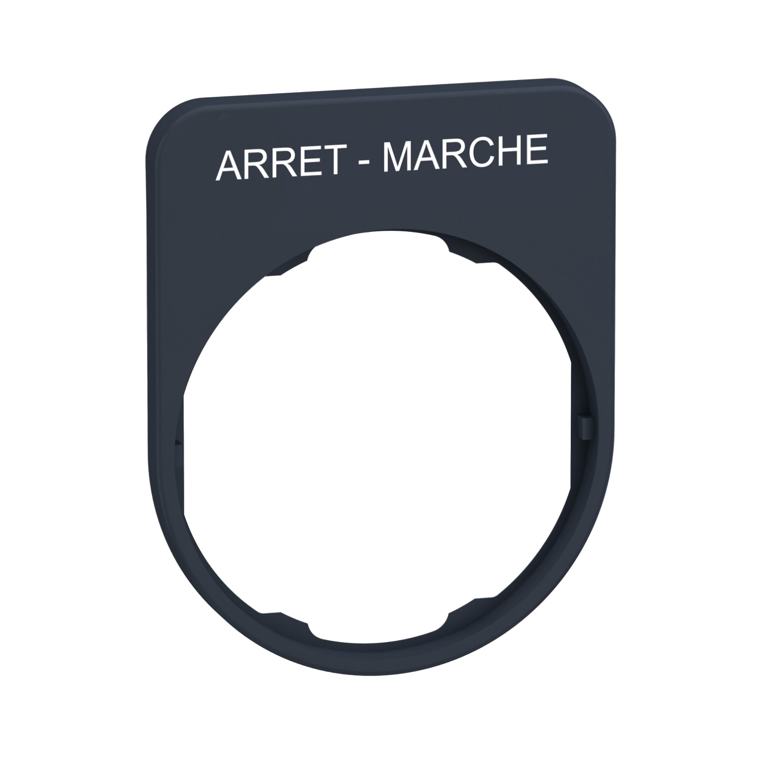 SCHNEIDER ELECTRIC - Porta etichetta+etichetta 'ARRET-MARCHE'