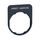 SCHNEIDER ELECTRIC - Porta etichetta+etichetta 'ARRET-MARCHE'