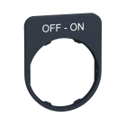 SCHNEIDER ELECTRIC - Porta etichetta+etichetta 'OFF-ON'