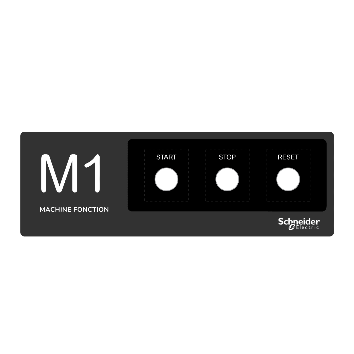 SCHNEIDER ELECTRIC - Harmony XB4, Harmony XB5, etichetta adesiva, 300x100 personalizzata