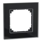 SCHNEIDER ELECTRIC - CORNICE M-ELEGANCE SING.VETRO NERO
