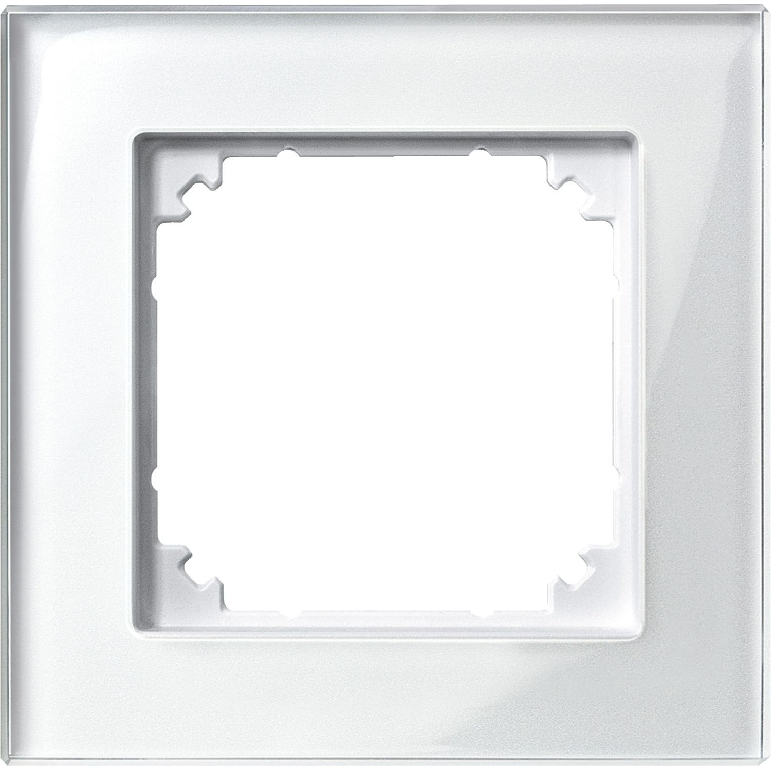 SCHNEIDER ELECTRIC - CORNICE M-ELEGANCE SING.VETRO BIANCO