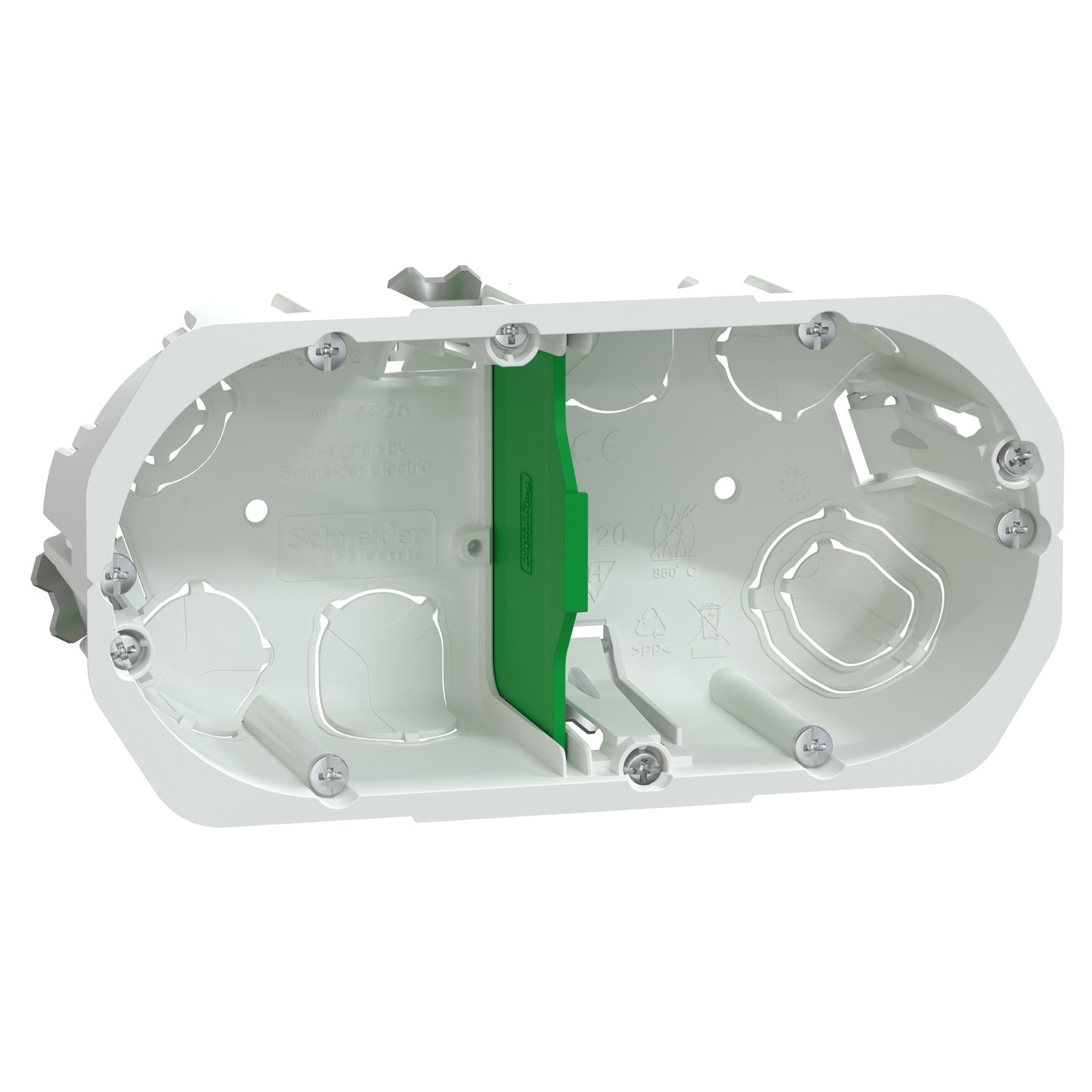 SCHNEIDER ELECTRIC - Scatola cartongesso doppia orizzontale