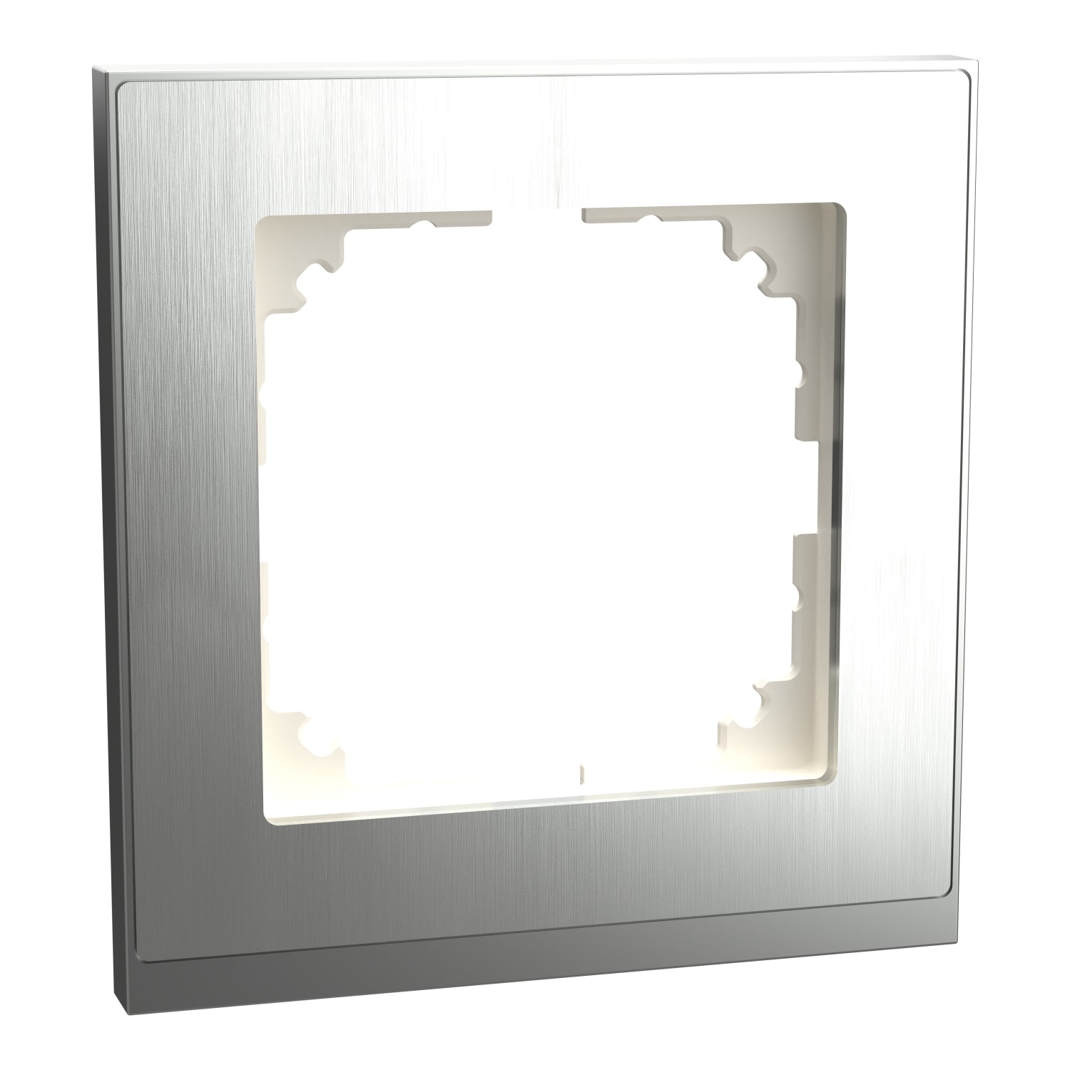 SCHNEIDER ELECTRIC - CORNICE M-PURE SINGOLA, ACCIAIO