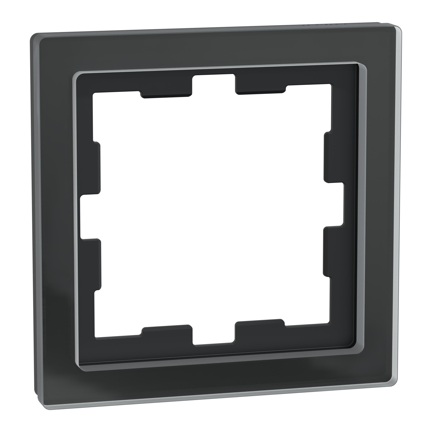 SCHNEIDER ELECTRIC - CORNICE D-LIFE 1G VETRO NERO ONICE