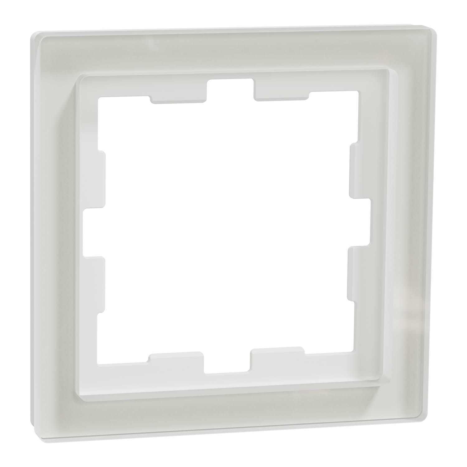 SCHNEIDER ELECTRIC - CORNICE D-LIFE 1G VETRO BIA. CRIST.