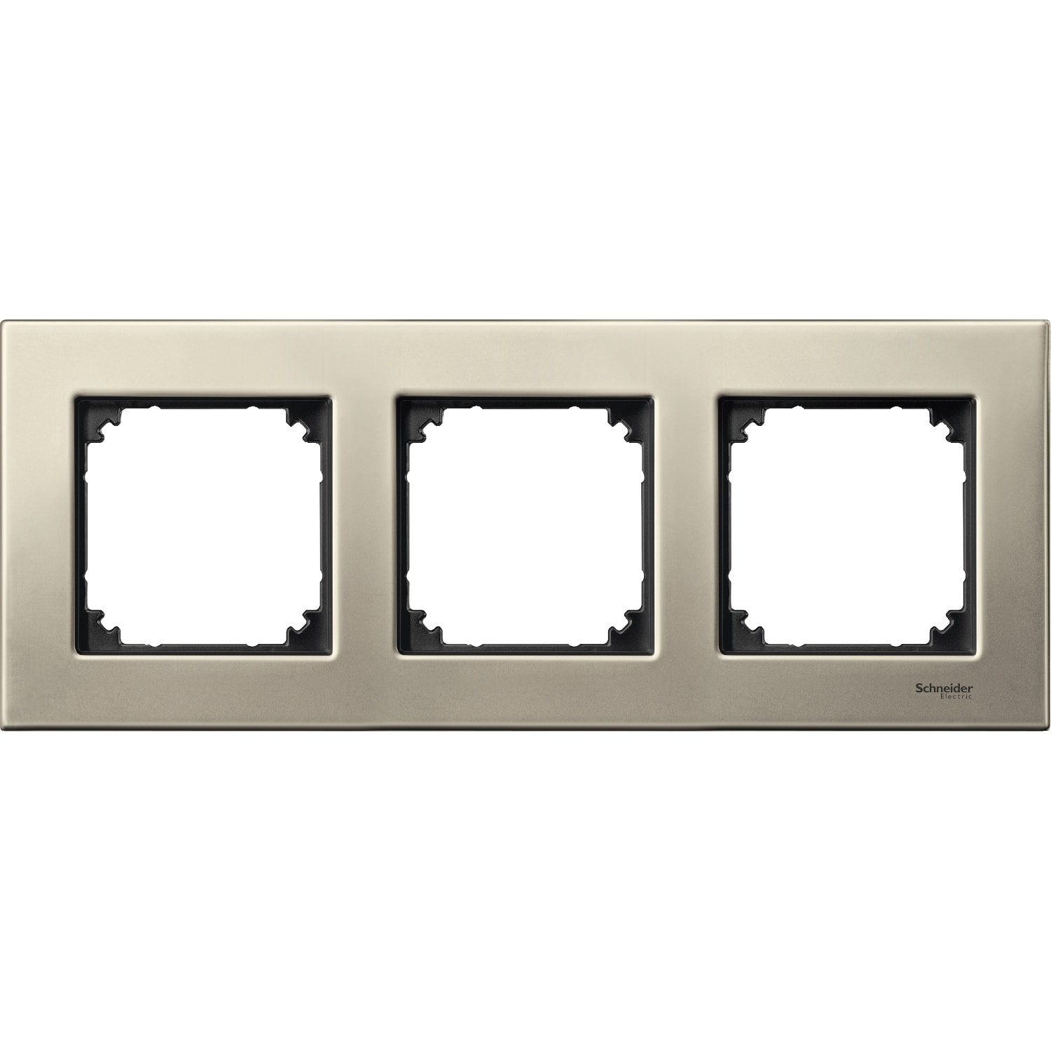 SCHNEIDER ELECTRIC - CORNICE M-ELEGANCE, TRIPLA, METALLO, TIT