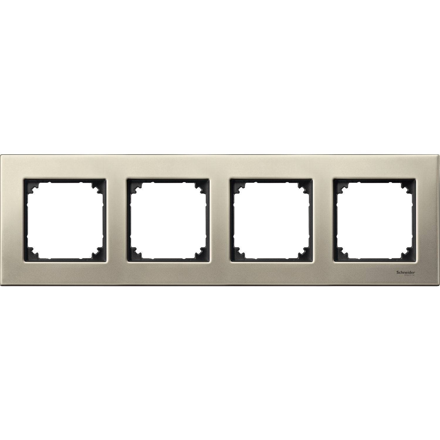 SCHNEIDER ELECTRIC - CORNICE M-ELEGANCE, QUADRUPLA, METALLO,