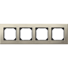 SCHNEIDER ELECTRIC - CORNICE M-ELEGANCE, QUADRUPLA, METALLO,
