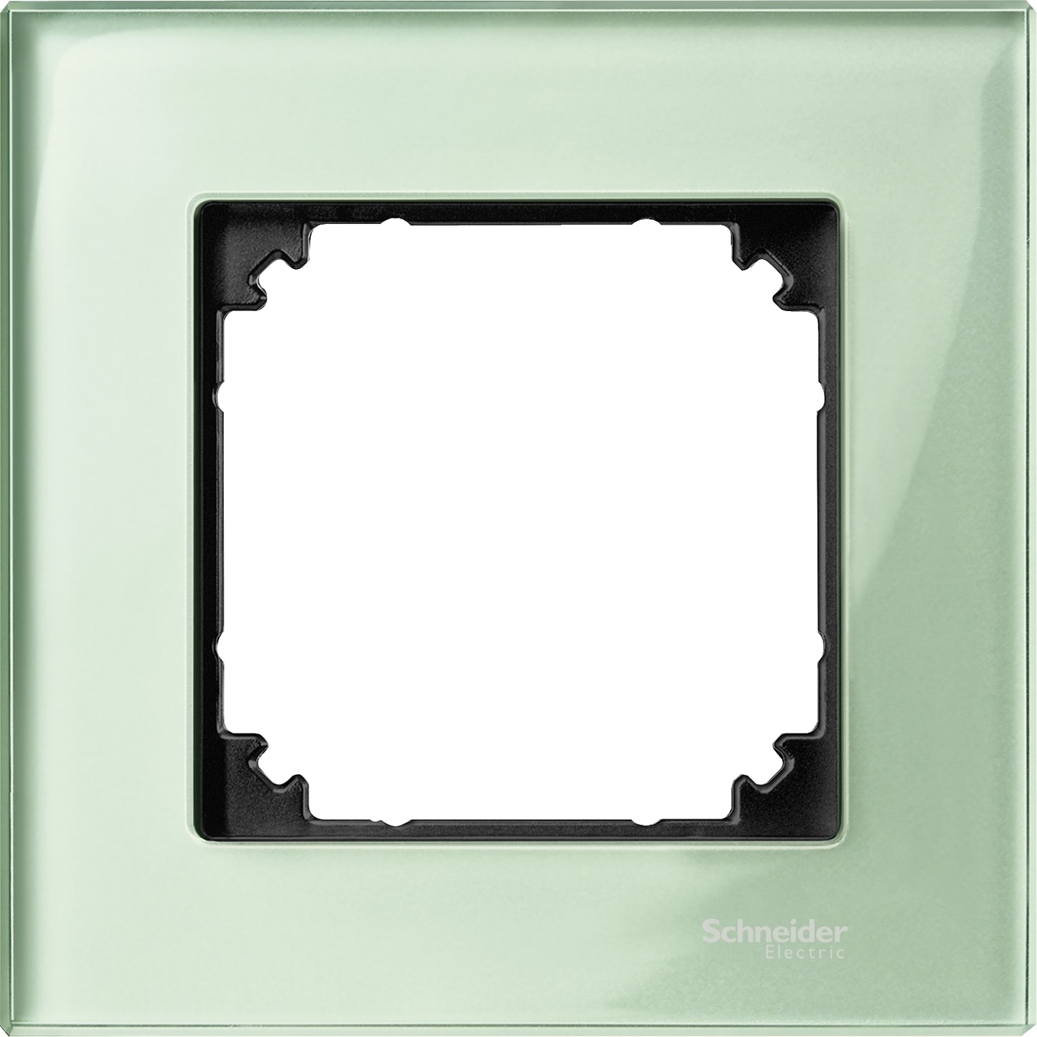 SCHNEIDER ELECTRIC - Cornice Serie civile, SpaceLogic KNX, Interruttori Merten System M, Verde Smeraldo Singola