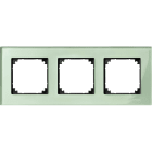 SCHNEIDER ELECTRIC - Cornice M-Elegance, tripla, vetro, verde