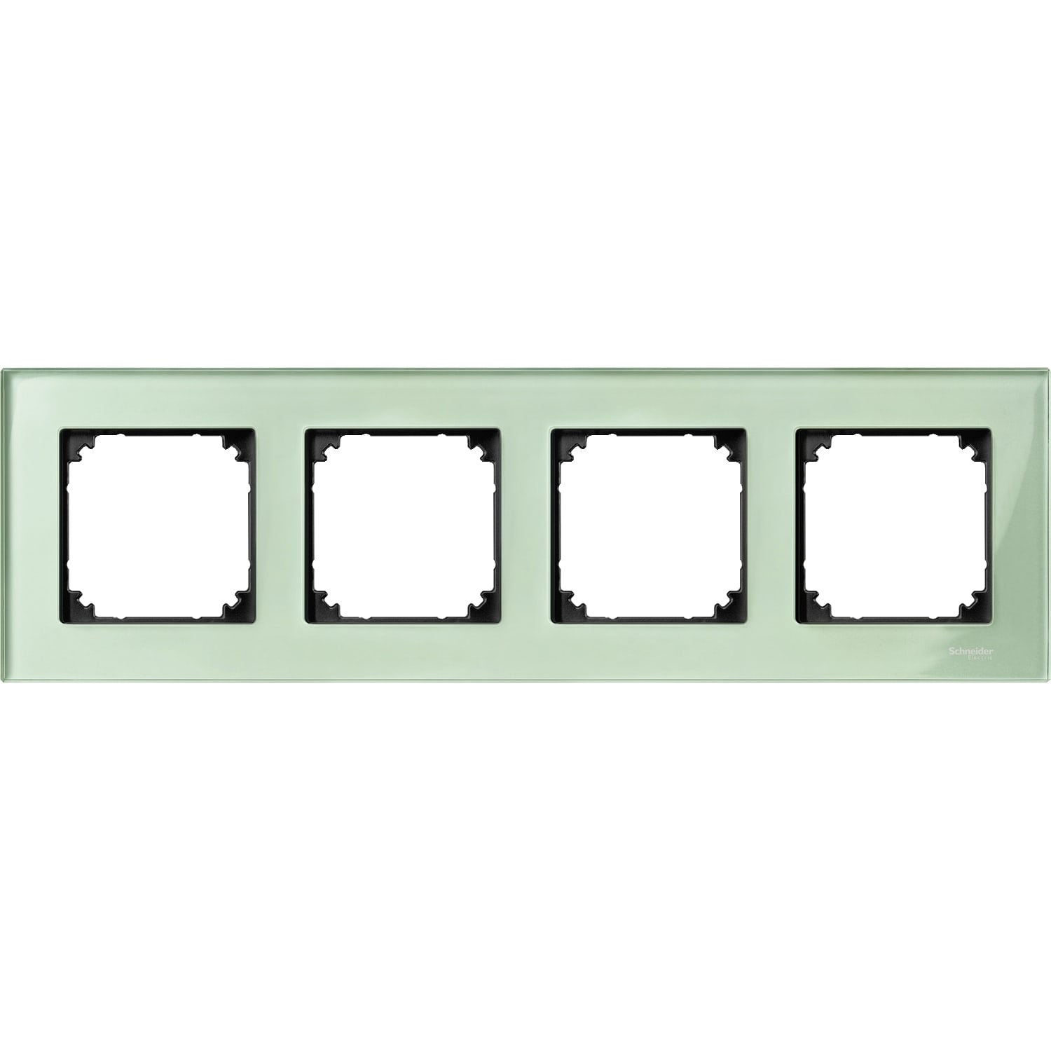 SCHNEIDER ELECTRIC - Cornice M-Elegance, quadrupla, vetro, ve