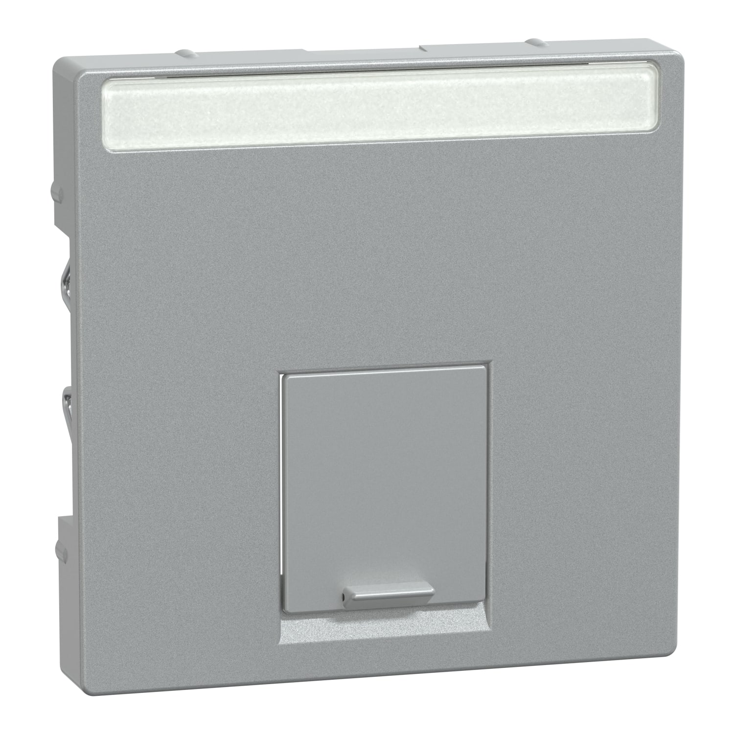 SCHNEIDER ELECTRIC - PLACCA CENTRALE SING PRESE DATI ALLUMIN