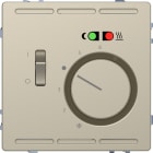 SCHNEIDER ELECTRIC - Termostato 230V con interruttore e piastra centrale, sahara, System Desing